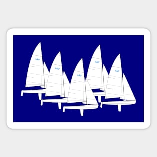 470 Sailboats Racing Magnet